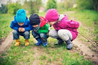 Kinder Wiese Gummistiefel