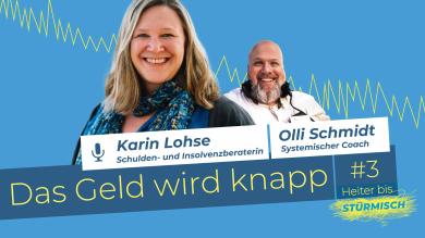 
		Podcast-Grafik der Folge 3 mit den Personen Olli Schmidt und Karin Lohse
	