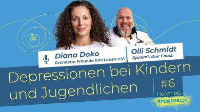 
		Podcast-Grafik der Folge 6 mit den Personen Olli Schmidt und Diana Doko
	