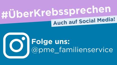 
		Grafik mt dem Hashtag Über Krebs sprechen drauf und einem Instagram Logo
	