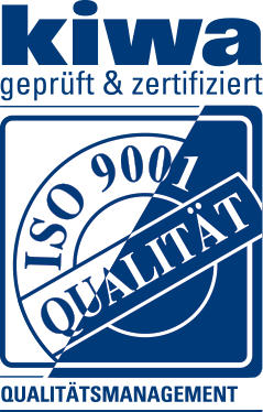 ISO 9001 Zertifikat der kiwa GmbH