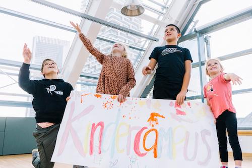 Bild mit Kindern im pme Kindercampus