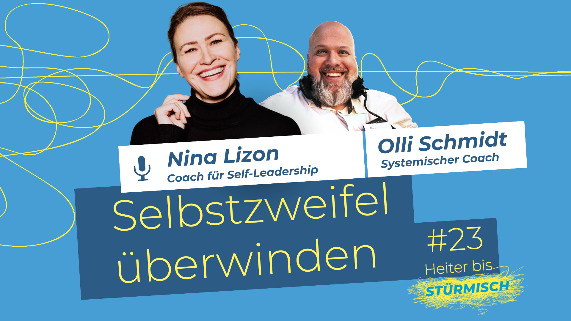 Coachin Nina Lizon mit Podcast Host Olli Schmidt