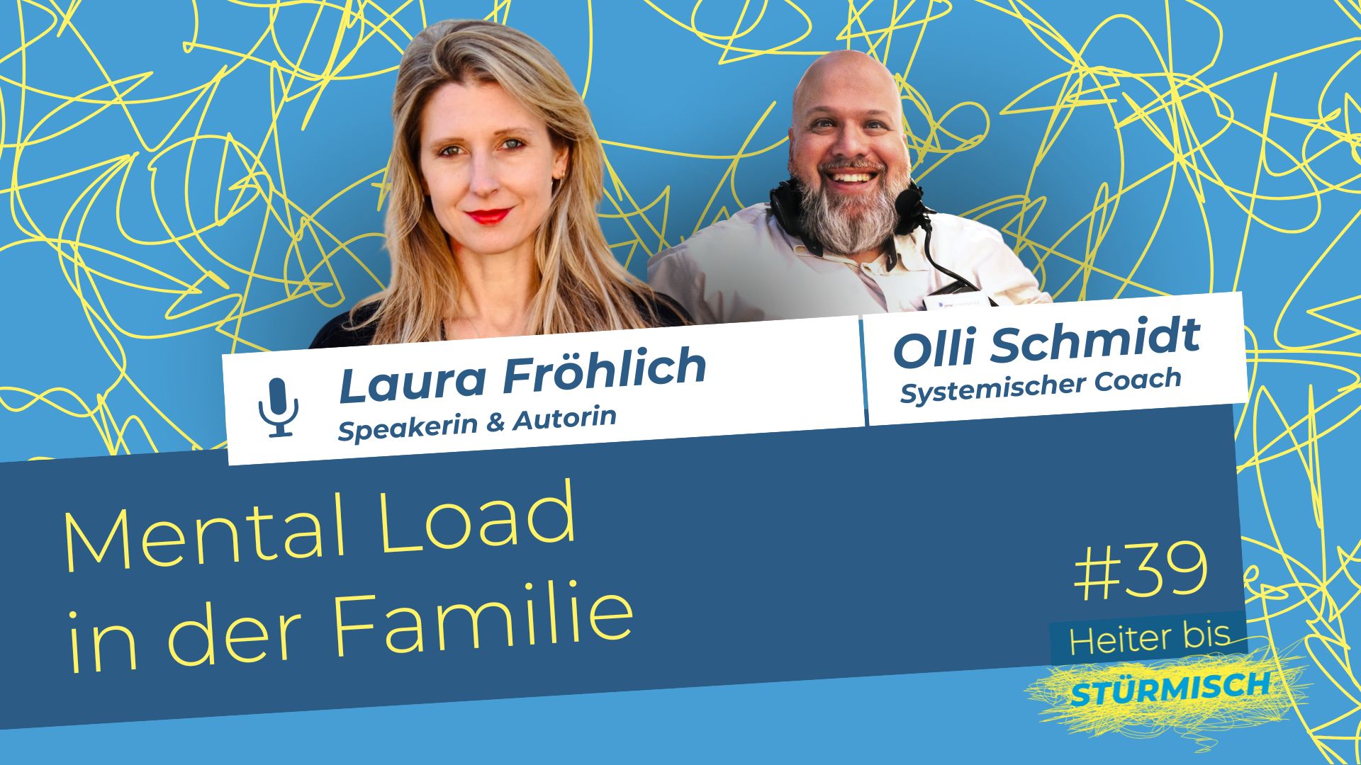 Podcast-Grfaik mit Laura Fröhlich und Olli Schmidt