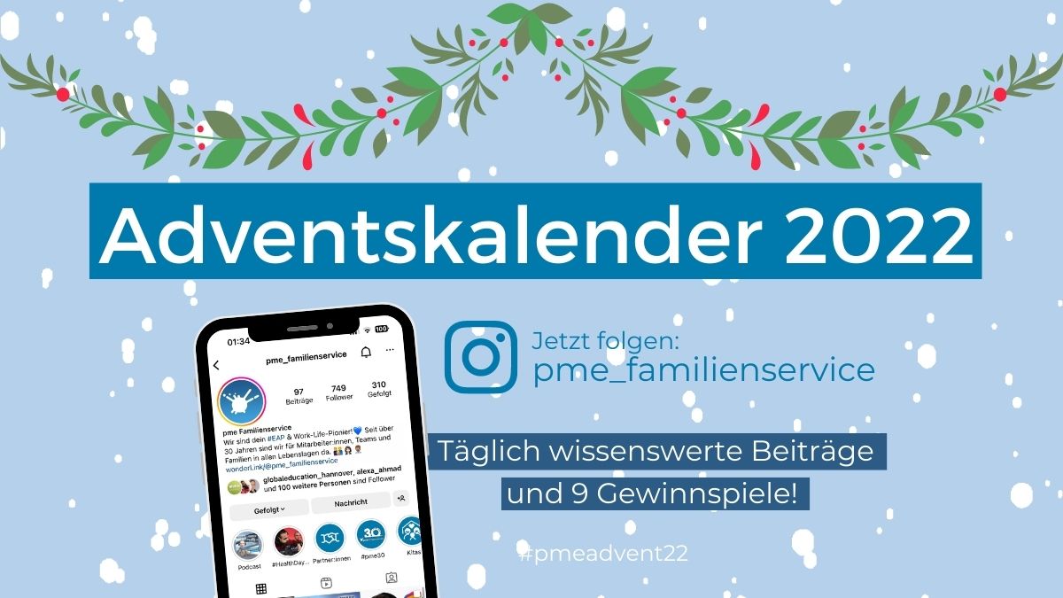 pme Adventskalender auf Instagram